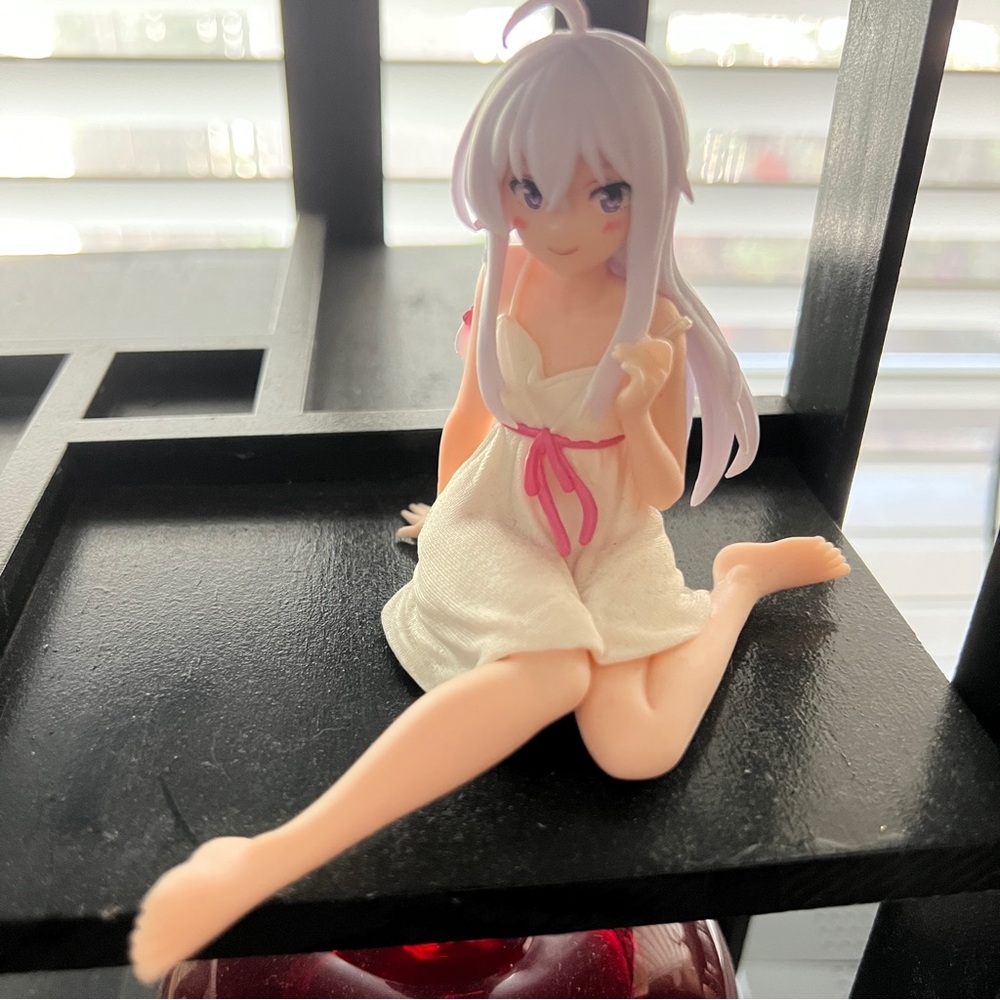 Anime Girl Figurine in White Dress